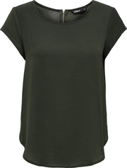 ONLY ONLVIC S/S SOLID TOP  PTM Dames T-shirt - Maat 44
