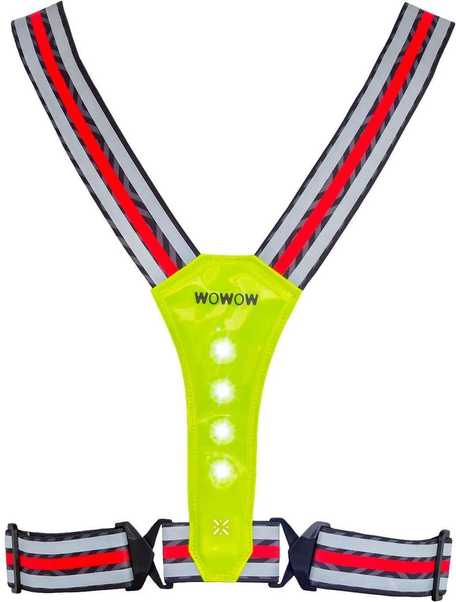 Wowow Endurance Belt - Elastiche gordel met geïntegreerde led lampen - USB oplaadbaar
