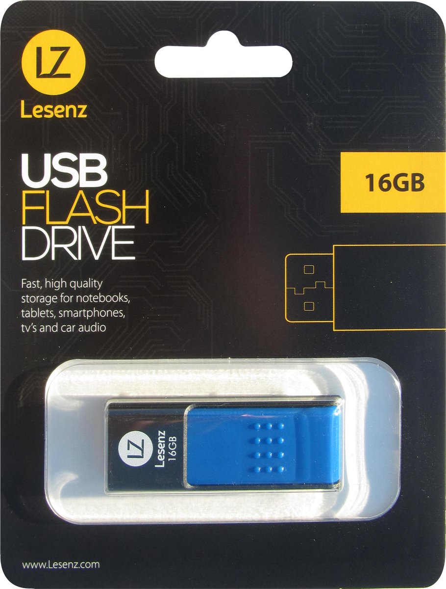LeSenz Usb stick 16gb 2.0 - USB-stick - 16 GB