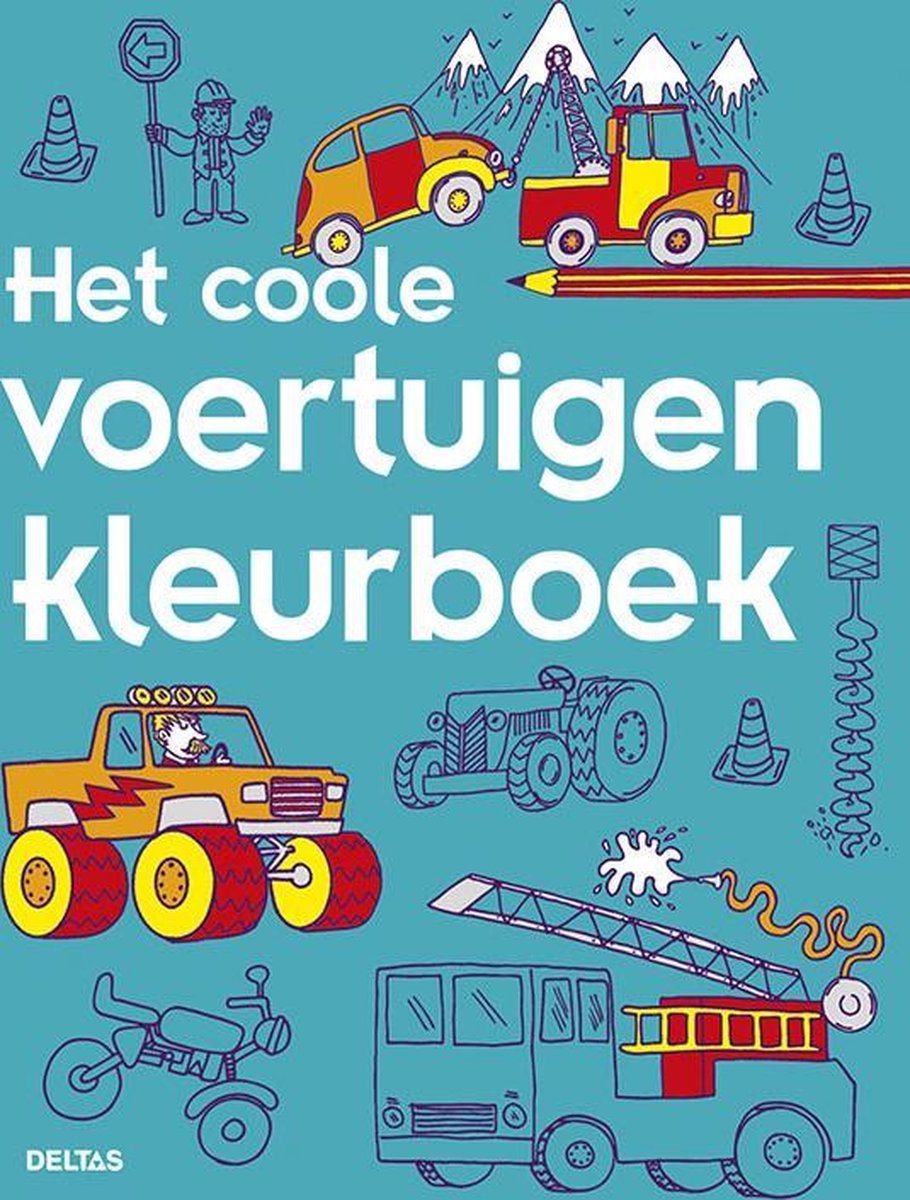 Kleurboek - Het coole voertuigen kleurboek