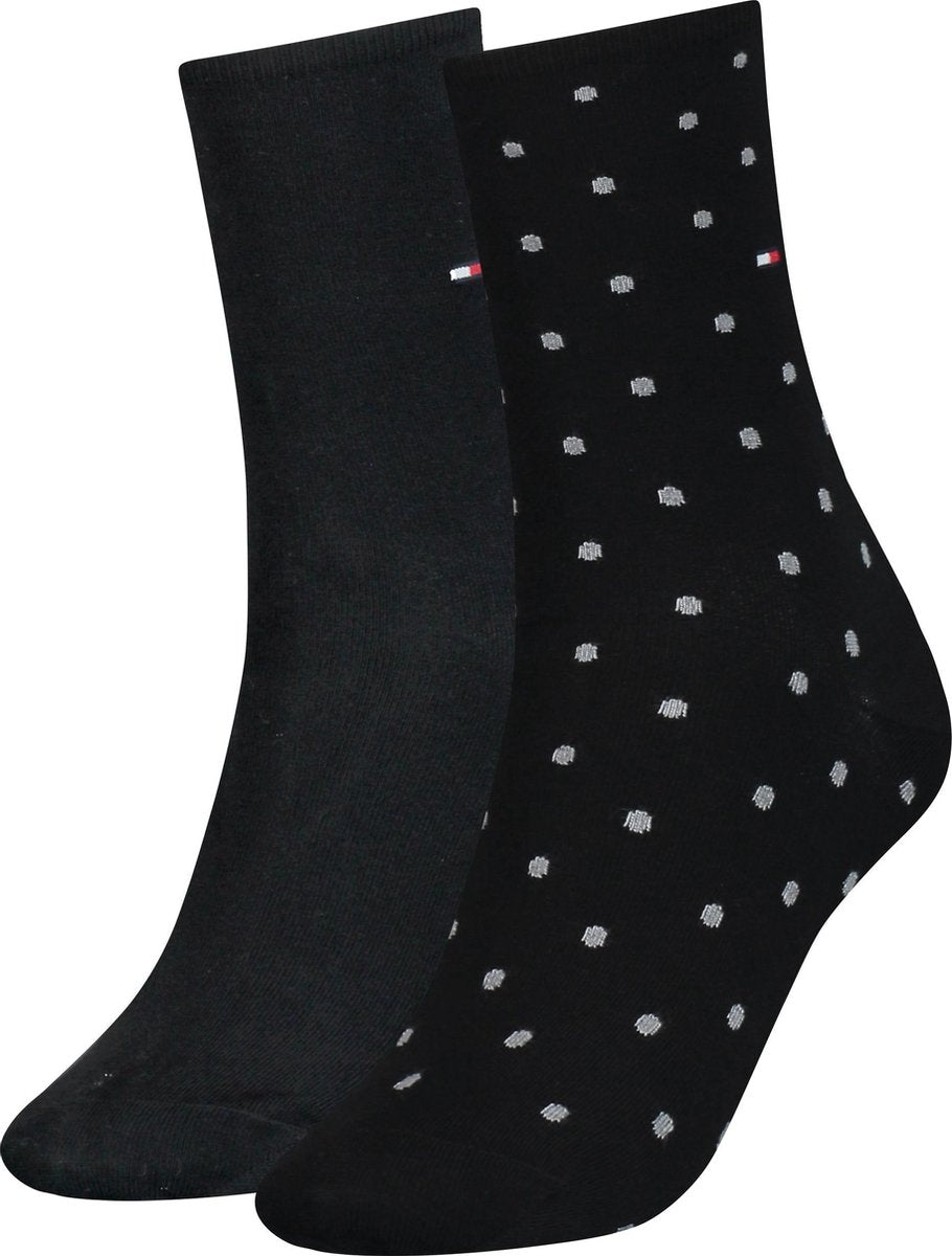 Tommy Hilfiger WOMEN SOCK DOT 2P Vrouwen Sokken Maat 35-38
