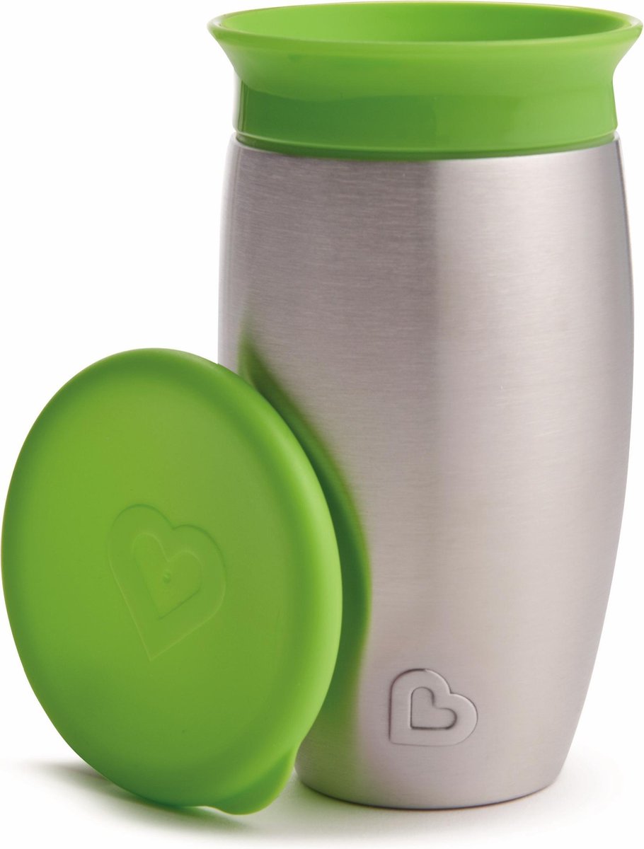 Munchkin Miracle 360 Peuter Drinkbeker - steel Groen