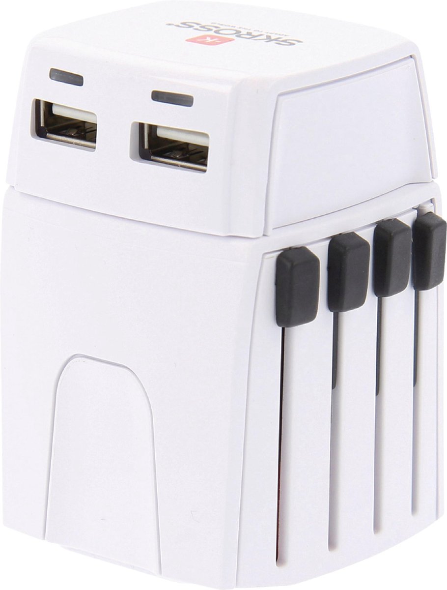 Skross SKR1302830 Reisadapter Wereld Muv Usb Ongeaard