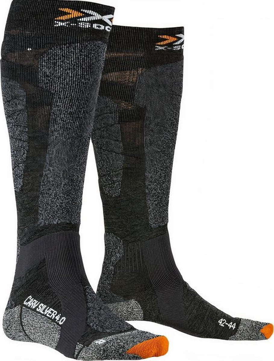 X-socks Skisokken Carve Silver Polyamide Antraciet Mt 35-38