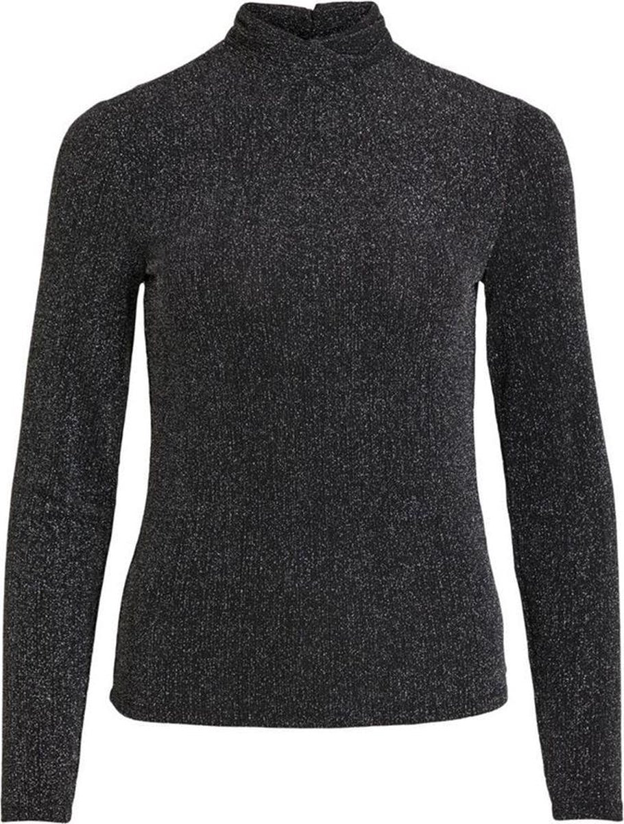 Vishinni L/s Glitter Top 14060266 Black/light Silver
