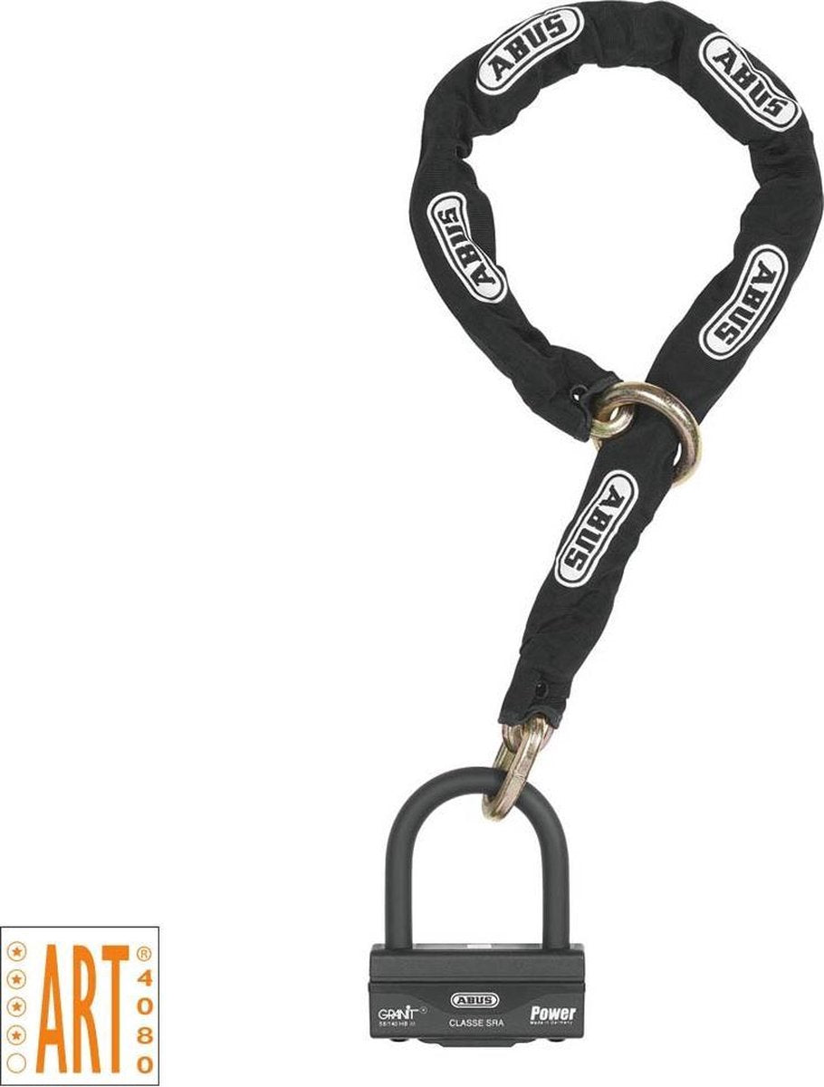 Abus 58/140HB100 - Kettingslot - ART4 - 120 cm - Zwart