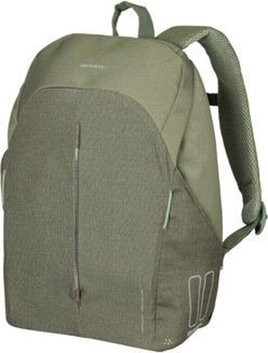 Basil B-Safe Commuter Fietsrugzak Nordlicht - Voor 13inch Laptop - Groen - 13 Liter