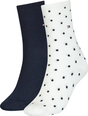Tommy Hilfiger WOMEN SOCK DOT 2P Vrouwen Sokken Maat 35-38
