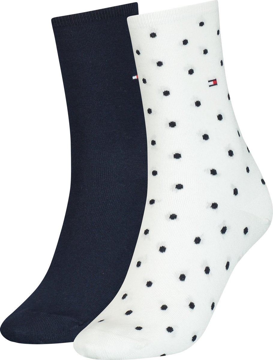 Tommy Hilfiger WOMEN SOCK DOT 2P Vrouwen Sokken Maat 35-38