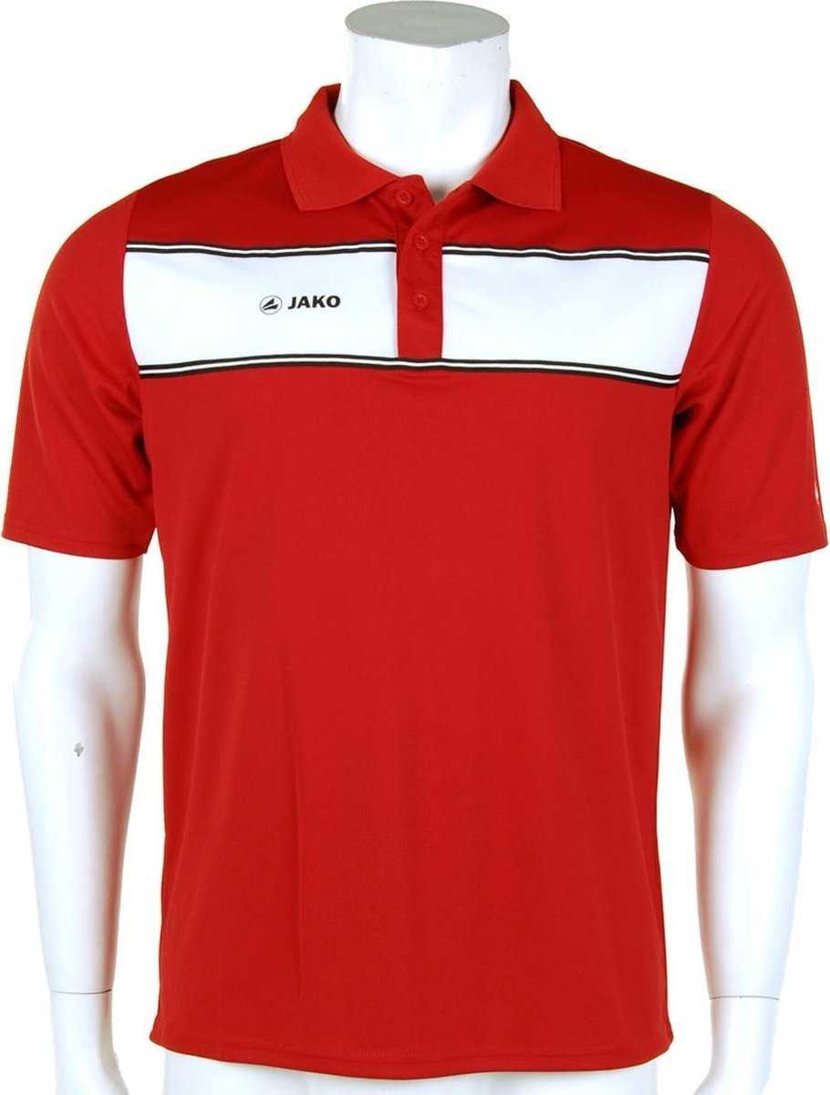 Jako Polo Player - Sportpolo -  Heren - Maat XXXL - Red;White