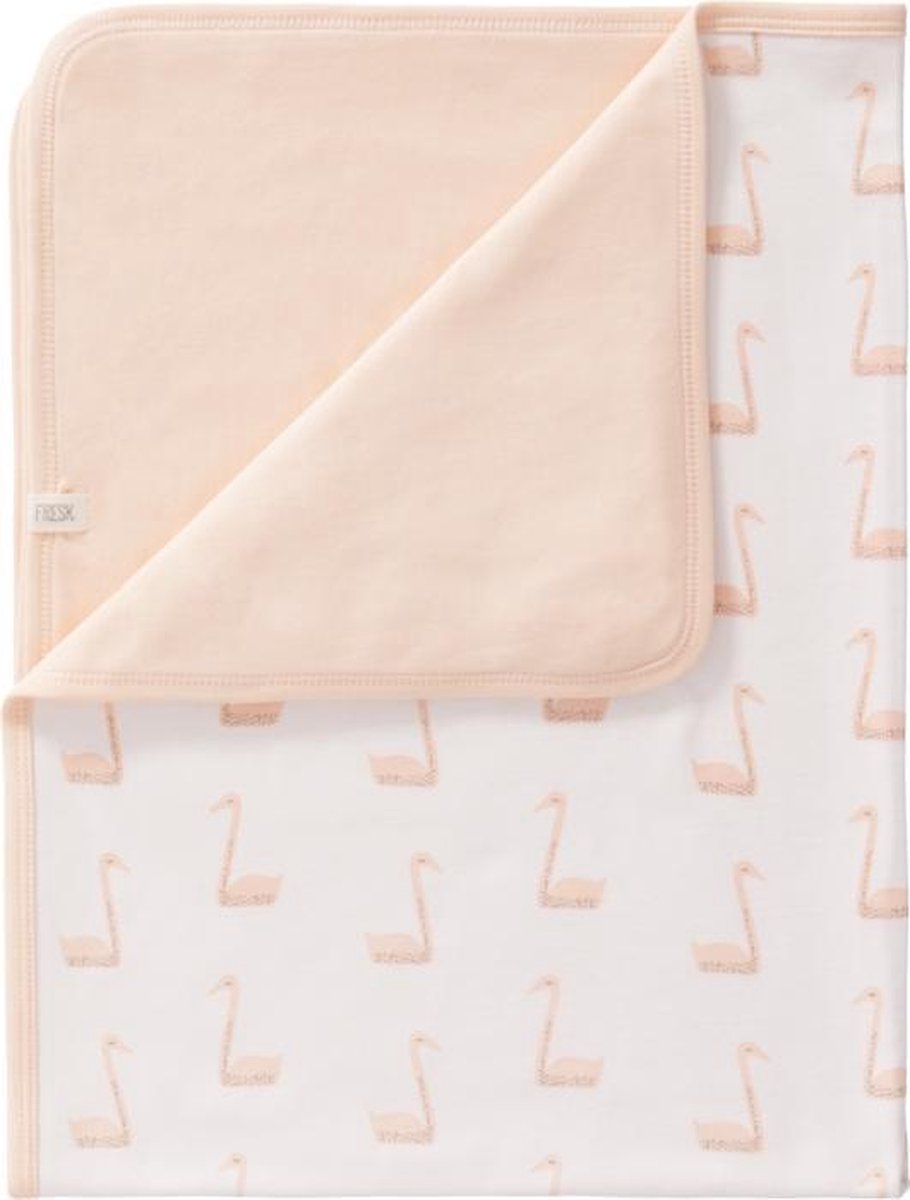Fresk babydeken Swan pale peach