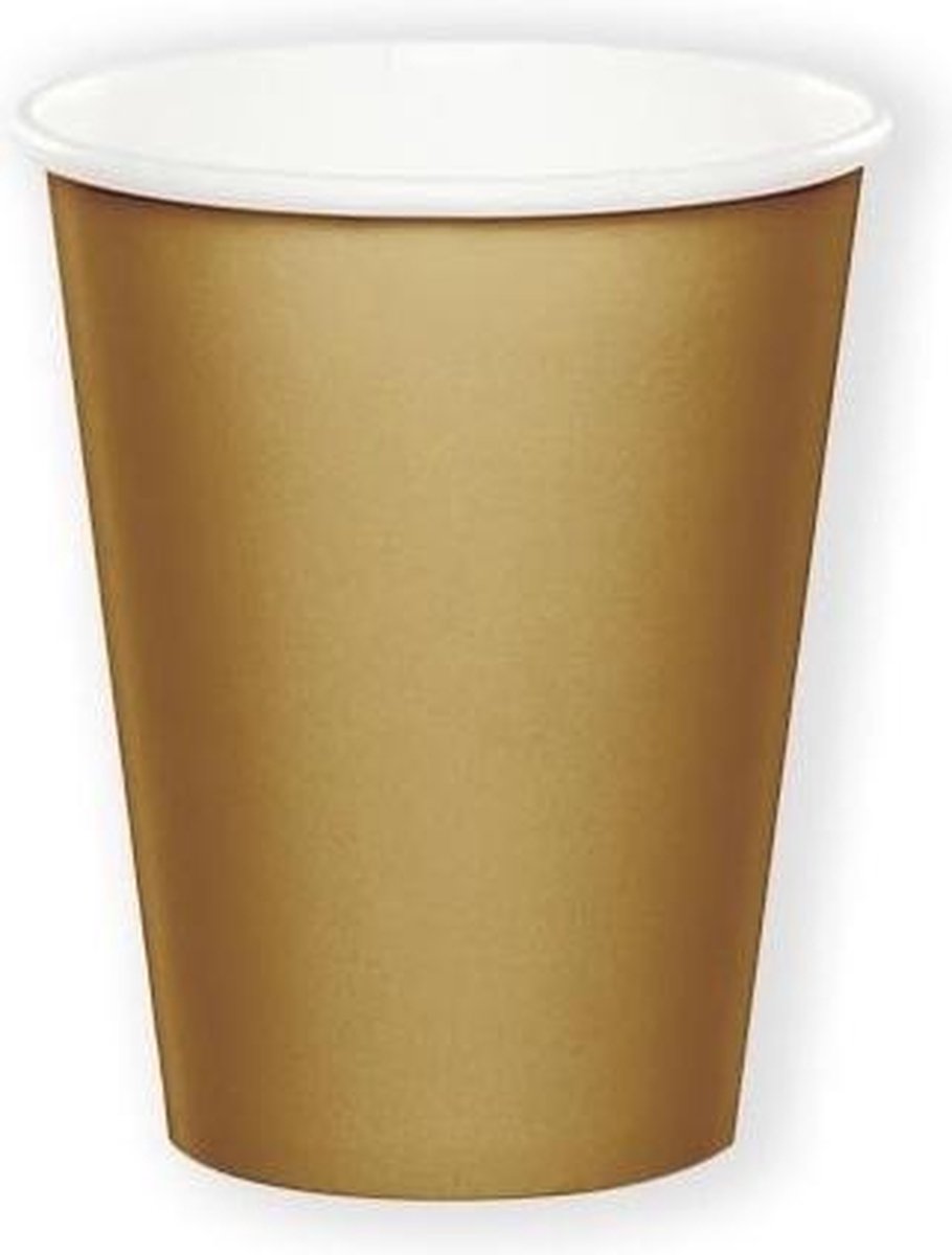 Bekertjes glittering gold (24st)