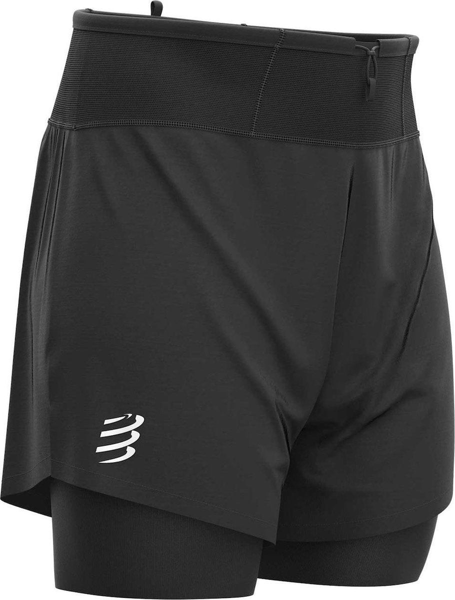 Compressport Trail 2-in-1 Short Heren - zwart - maat L