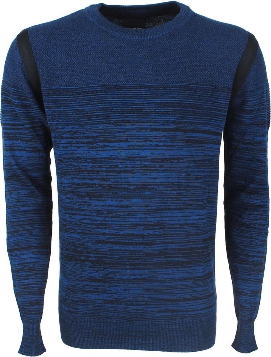 Twinlife - Heren Design trui - Gestreept - Navy