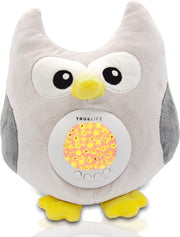 TrueLife Slaaptrainer en White Noise Machine en Sterrenprojector – Knuffel Uil – Slaapgeluiden – Witte Ruis – Baby - Peuter