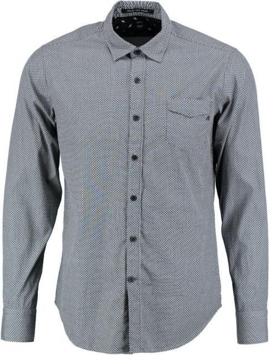 Replay grijs slim fit overhemd valt kleiner - Maat  S