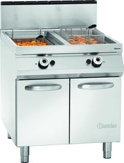 Gas friteuse met 2 binnenpannen