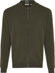 Tresanti Heren Vest Met Rits Donkergroen Wol Regular Fit - 3XL
