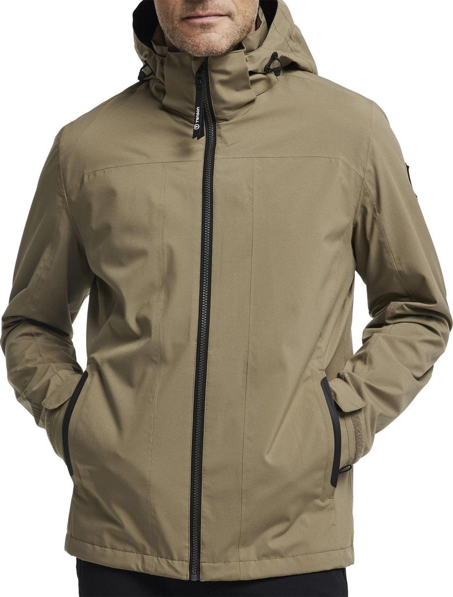 Tenson Tenson Scarp  Outdoorjas - Maat M  - Mannen - donker kaki