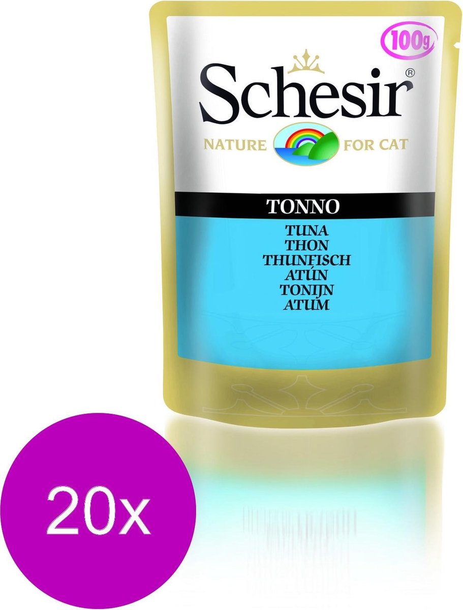 Schesir pouch tonijn - 20 ST à 100 GR