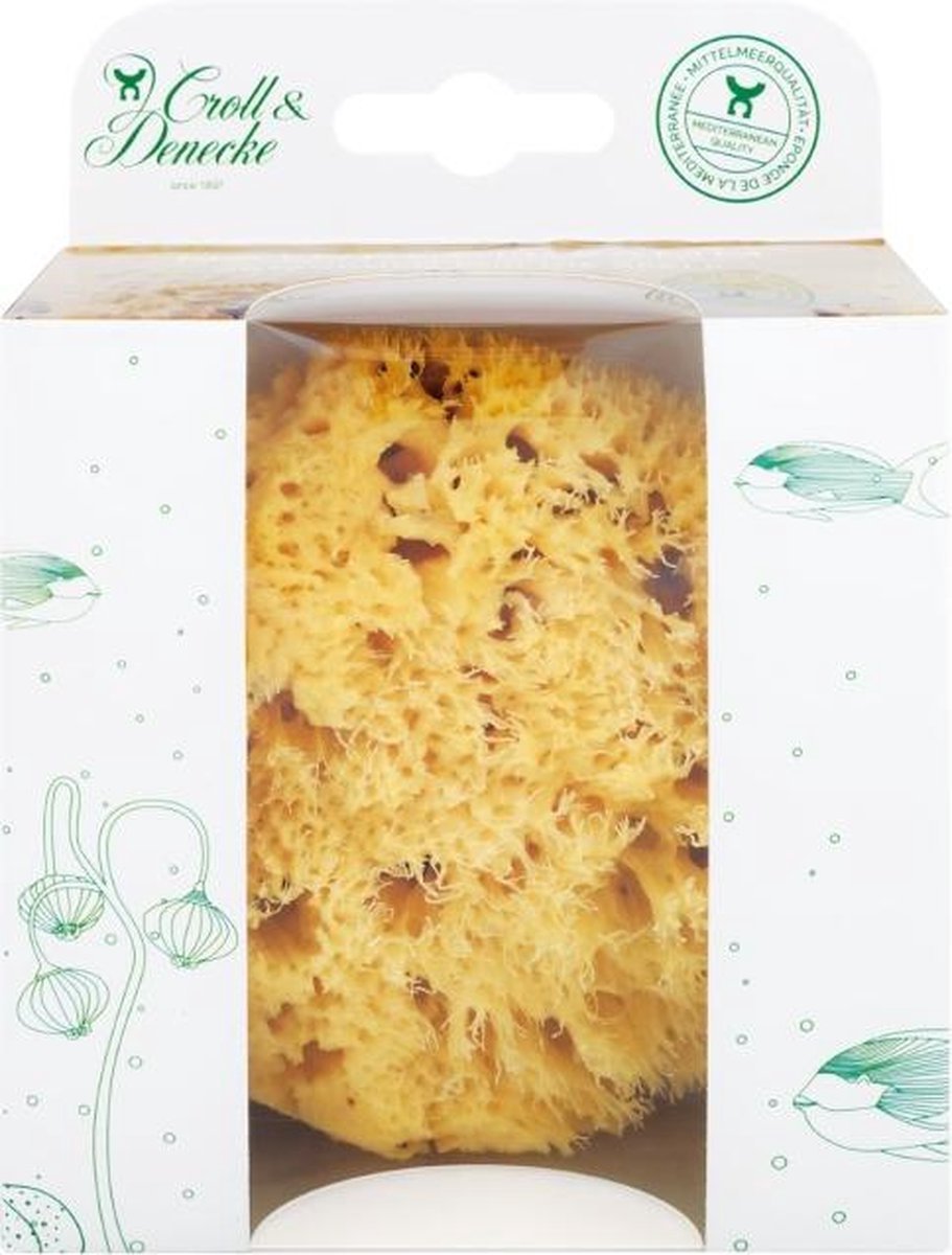 Natuur Spons in Eco cadeau verpakking - maat L 13 cm - cadeau