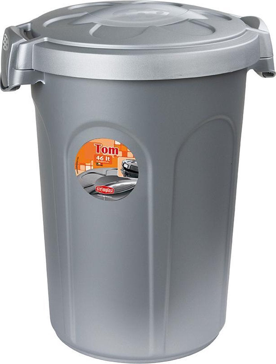 Kerbl Voerton Tom - 16 kg - 46 ltr - Grijs