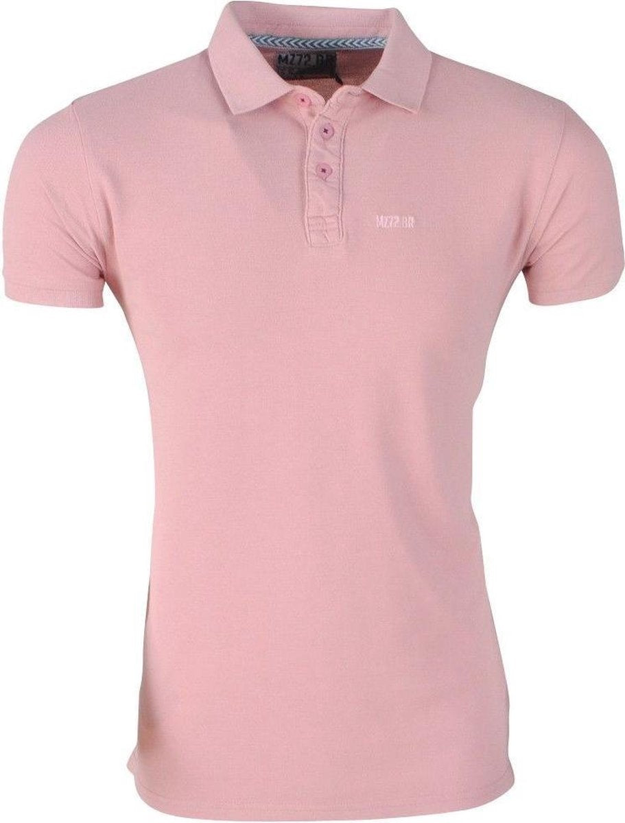 MZ72 - Heren Polo - Pasify Pastel - Roze