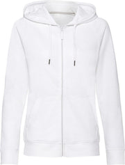 Russell Dames/dames HD Ritssweater met rits (Wit)