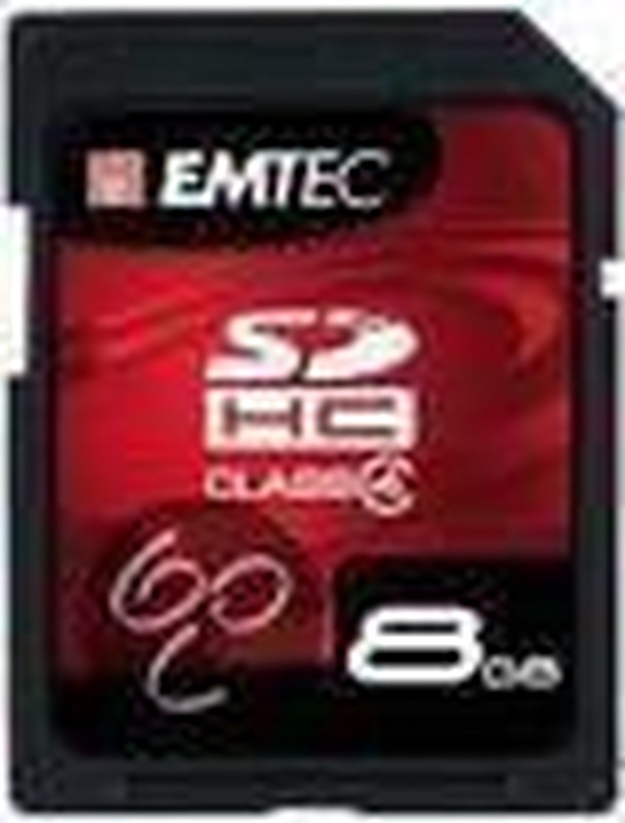 Emtec SDHC 8GB SDHC flashgeheugen
