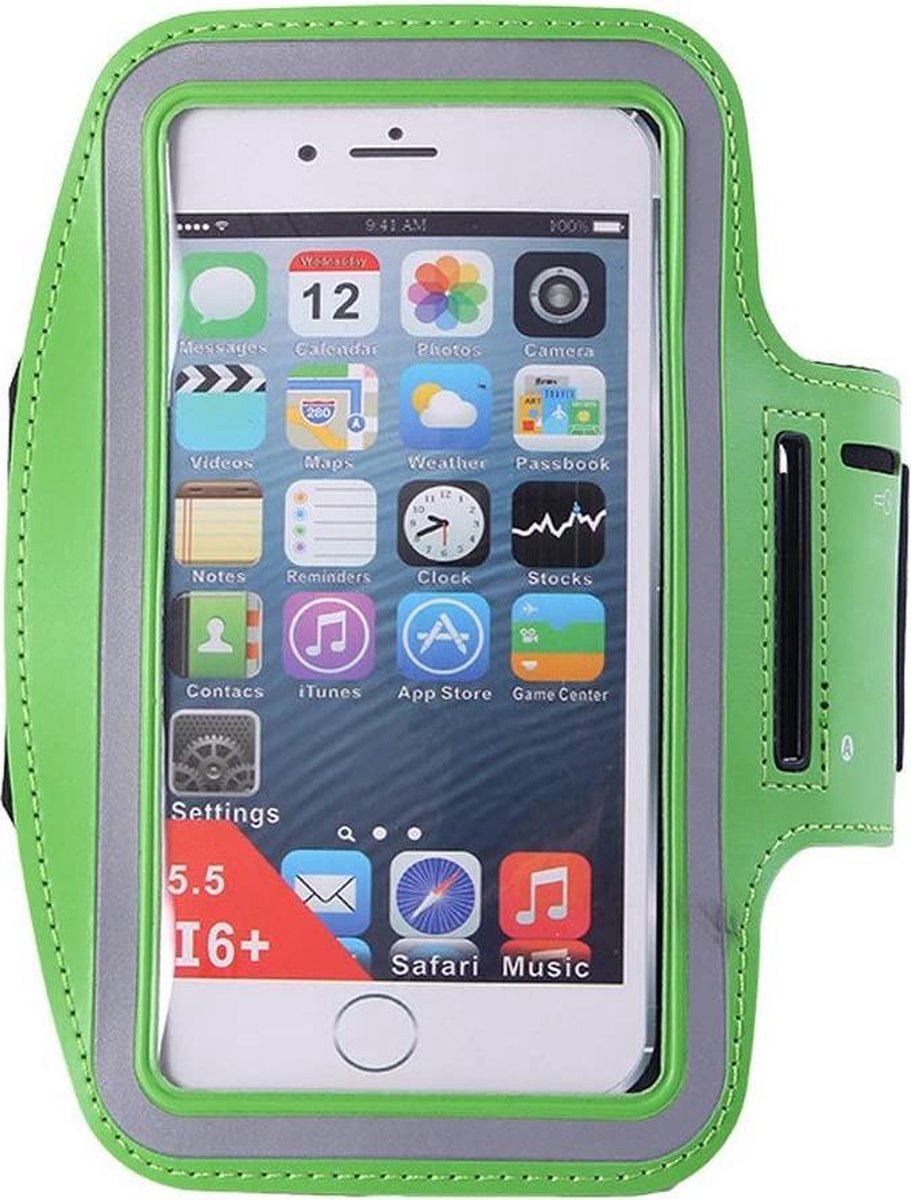 Hardloop Armband Telefoon | Geschikt voor Samsung Galaxy S20| Hardloop Armband | Sport Hardloopband | Hardloop Telefoonhouder | Groen