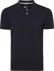 Tresanti Heren Poloshirt Navy Contrast Boord Piqué Regular Fit - L