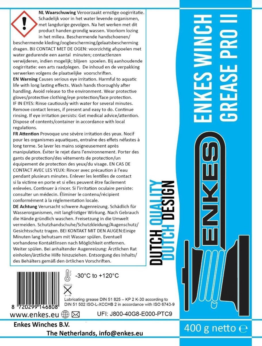 ENKES Winch Grease PRO II - Enkes liervet - Lieren vet