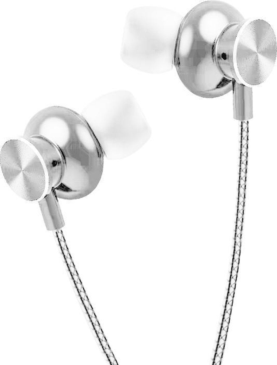 Langsdom Q10 USB-C / Type-C metalen magnetische in-ear bedrade oortelefoon (wit)