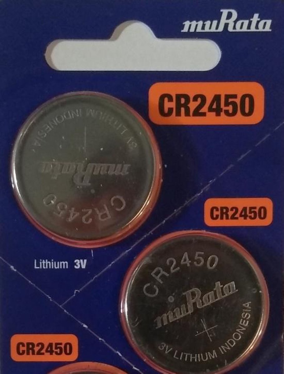 CR2450 Knoopcel Lithium 3 V 610 mAh Murata CR2450-BEABAE 5 stuk(s)