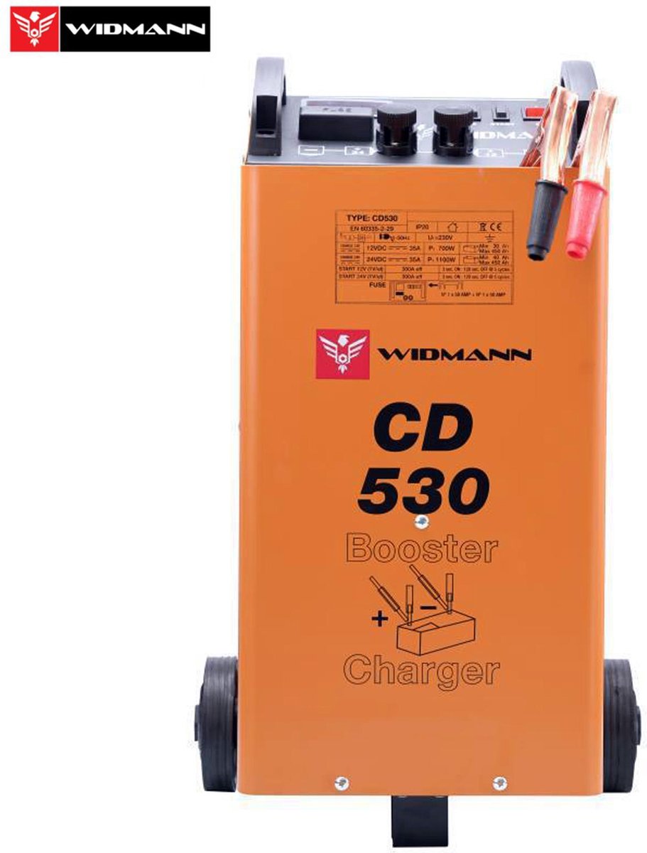 Widmann CD-530: 12V/24V Acculader en starter
