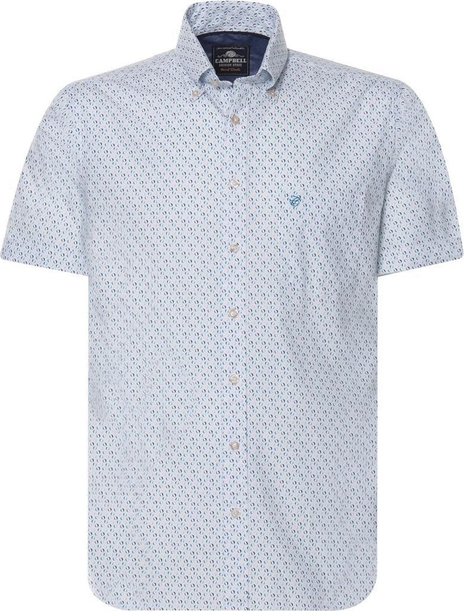 Campbell Classic Casual Overhemd Heren korte mouw