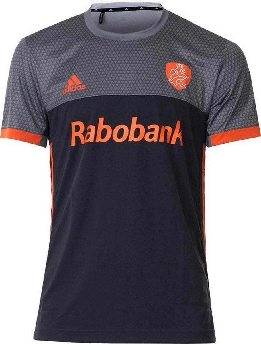 Adidas KNHB Junior Uit Shirt - Shirts  - zwart - 128