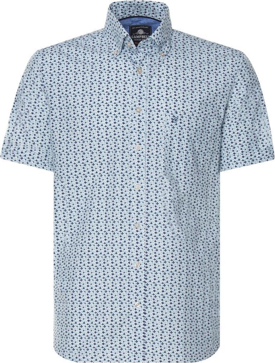 Campbell Classic Casual Overhemd Heren korte mouw