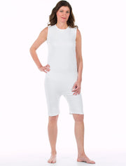 Body voor volwassenen | Rugritssluiting  | Rits in het kruis | Wit | XS