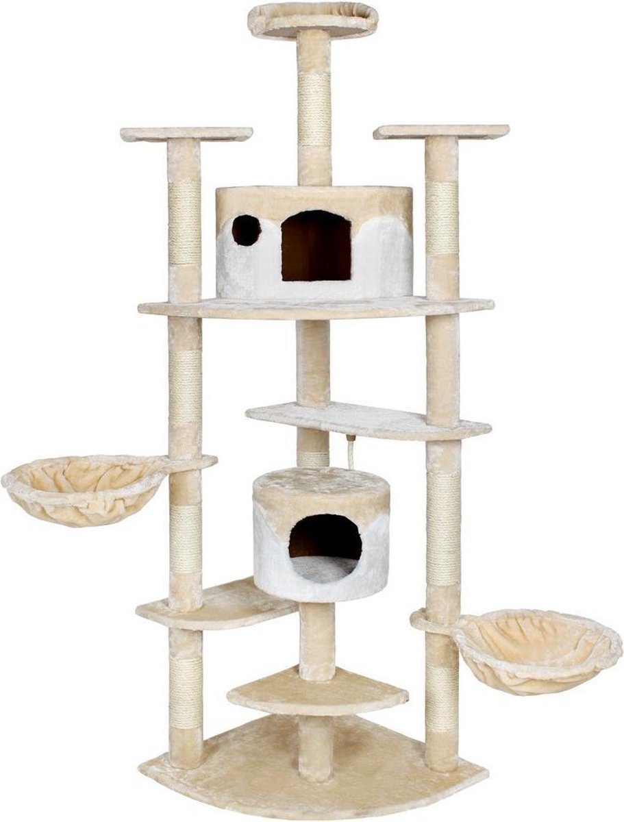 Tectake Duki - Krabpaal - Beige/Wit - 86 x 68 x 204 cm