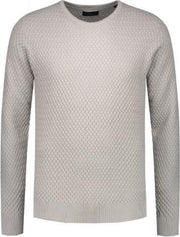 Dstrezzed Sweater Fancy Structure Light Grey (404196 - 810)