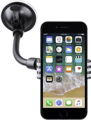 Shop4 - iPhone 6s Autohouder Raamhouder Knijpklem Zwart