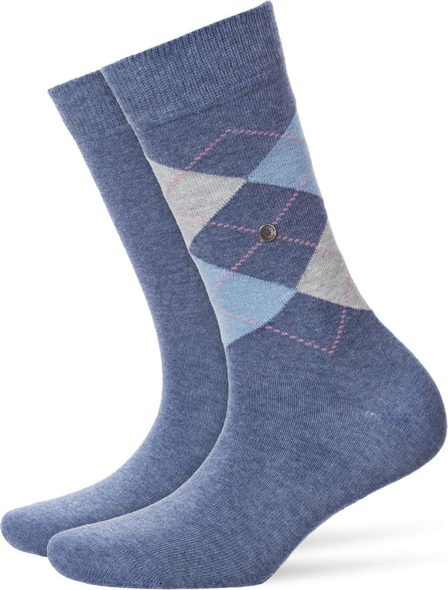 Burlington Everyday Mixed 2-Pack Damessokken 22044 - Blauw 6660 light denim Dames - 36-41