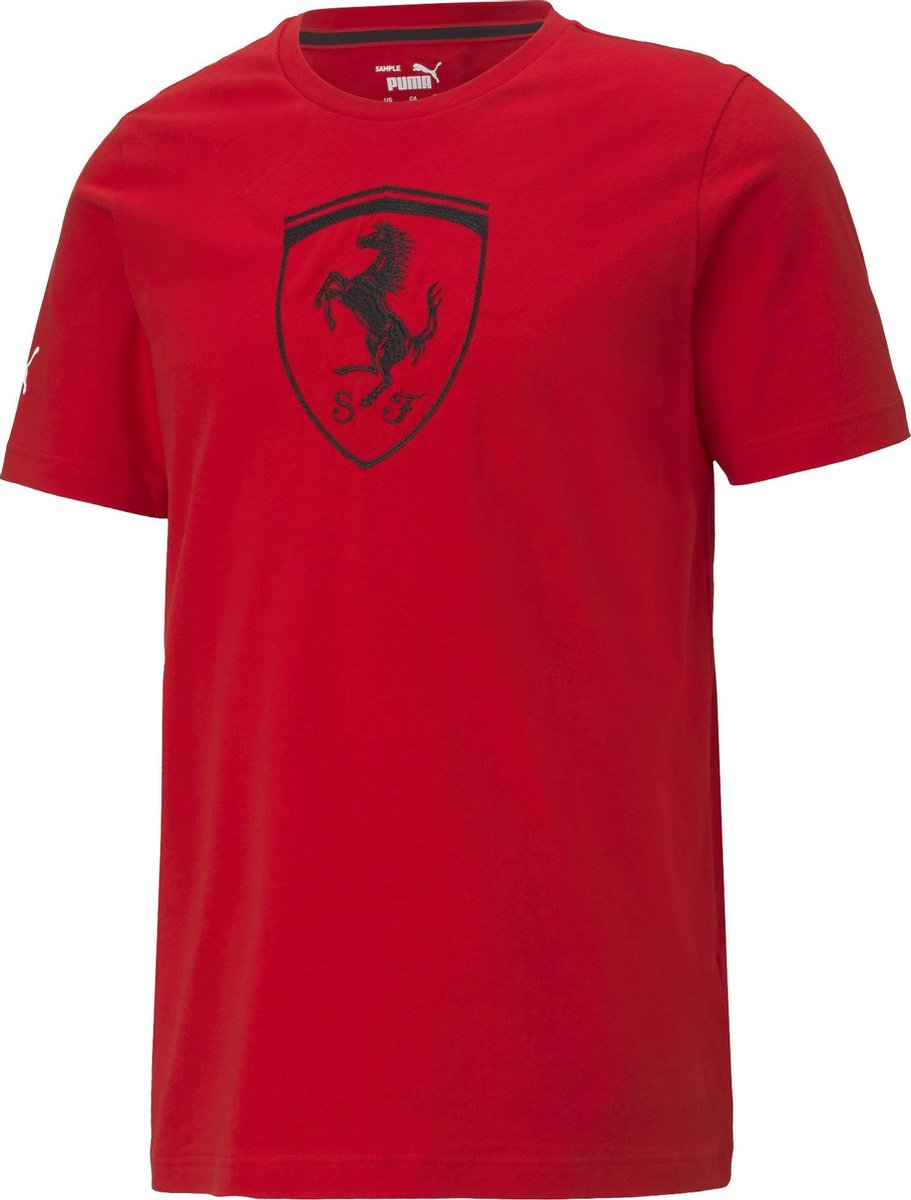 PUMA Ferrari Race Big Shield Tee+ Sportshirt Heren - Maat M