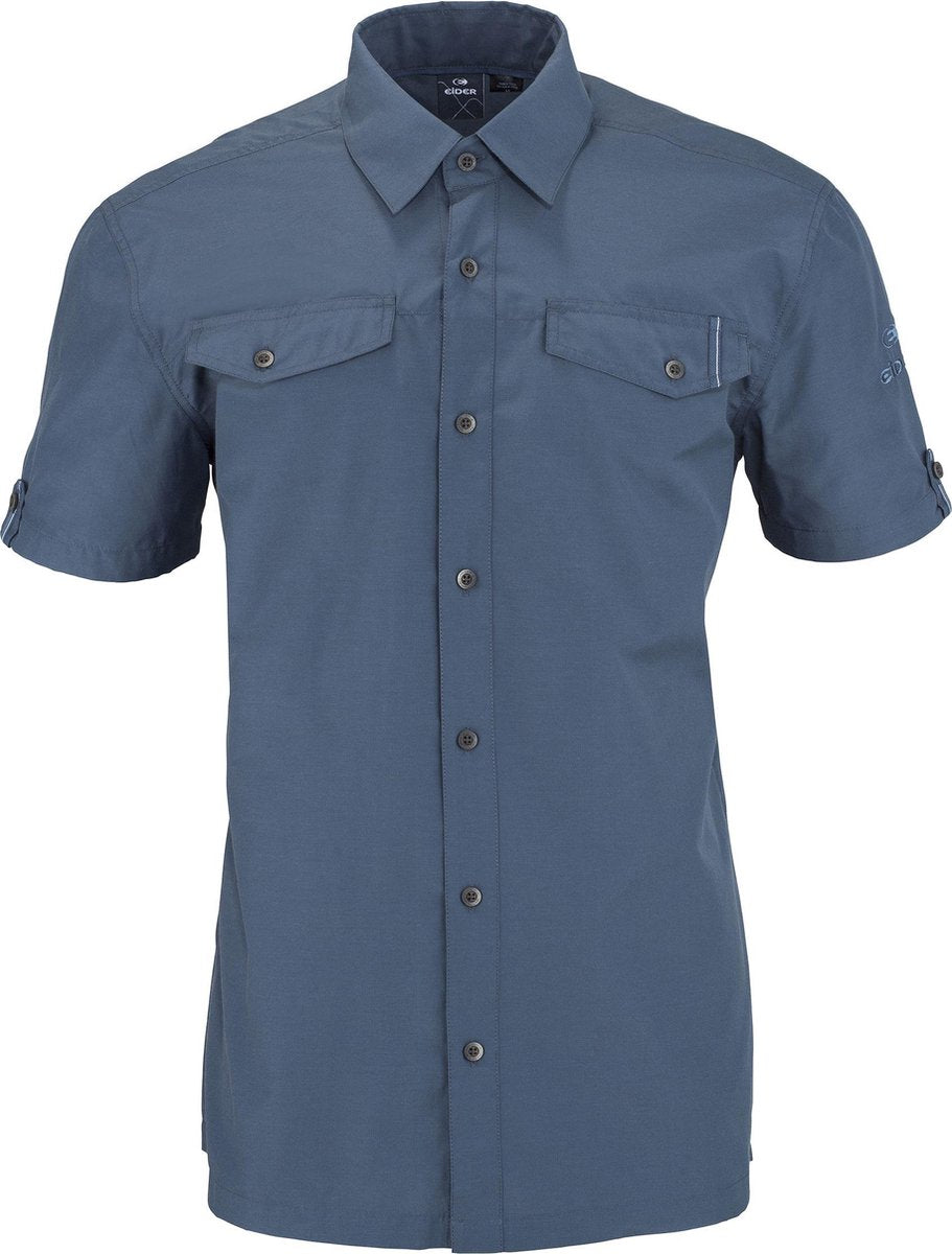 Eider Darney Shirt Men - heren - blouse korte mouwen - maat M - blauw