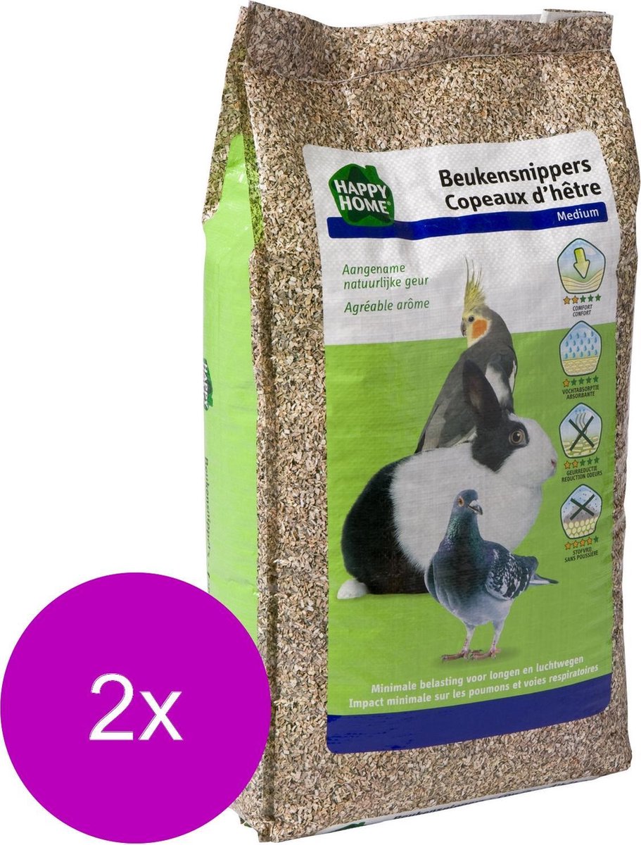 Happy Home Beukensnippers Medium 6 Mm - Bodembedekking - 2 x 50 l