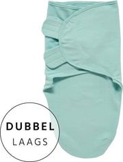 Swaddlemeyco dubbellaags - 0-3 maanden - uni new mint