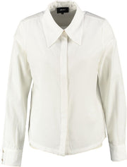 Object off white shiny blouse - Maat 38