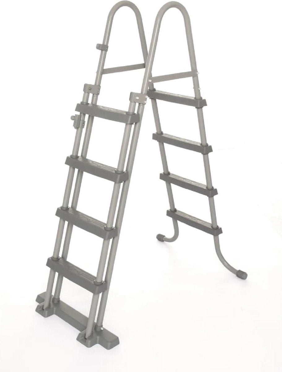 Zwembadladder 4 treden hoogte 122cm