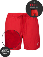 Muchachomalo water react rits zwemshort rood - XXL